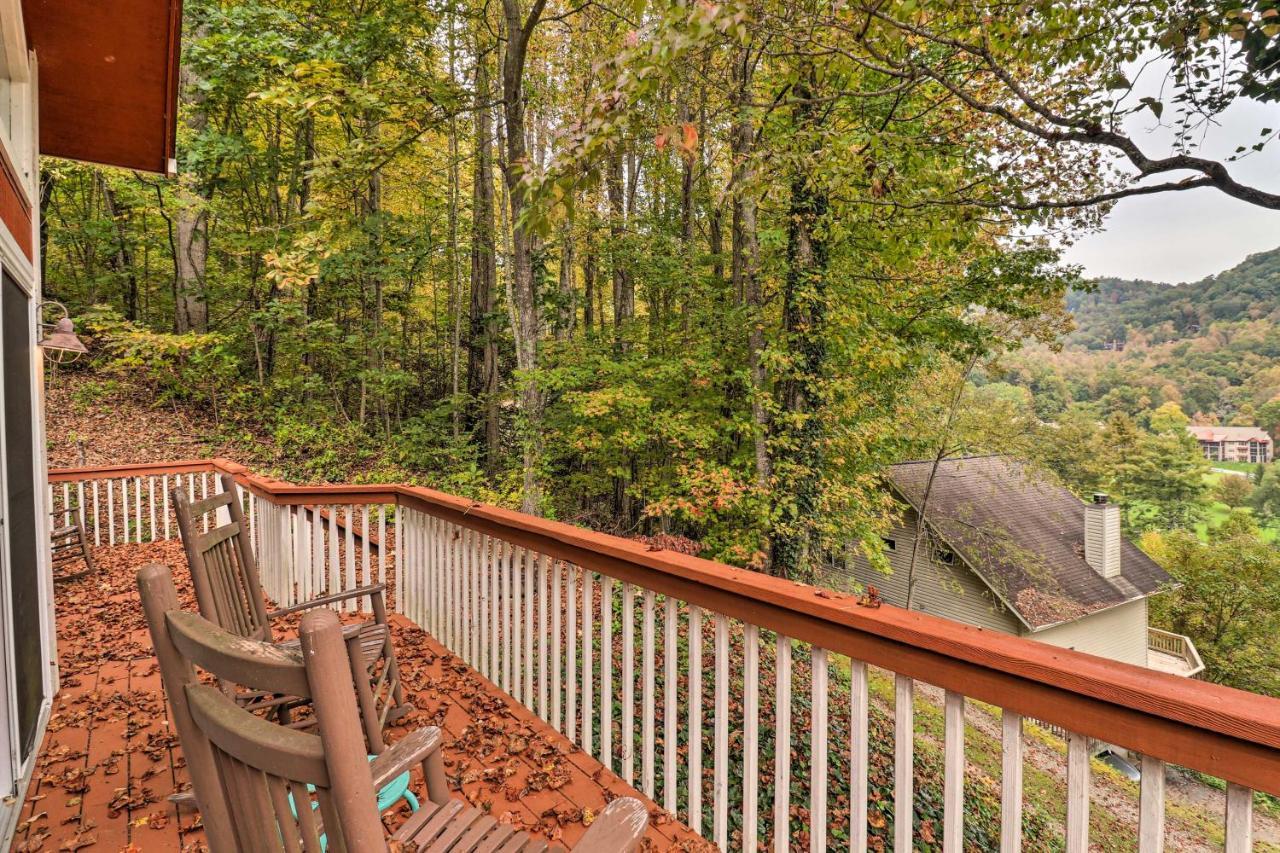 Rustic Red Cabin With Deck In Maggie Valley Club! Villa Exterior foto