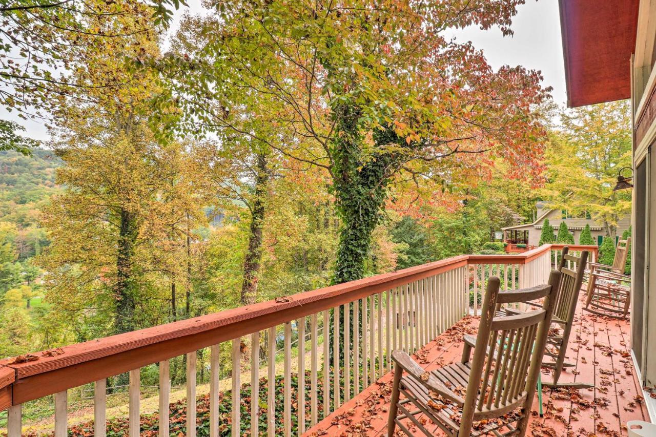 Rustic Red Cabin With Deck In Maggie Valley Club! Villa Exterior foto